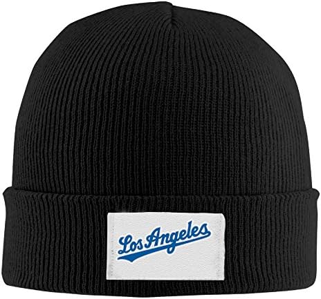 Dodgers Unisex Geek Black Skullies Winter Toboggan Cap One Size