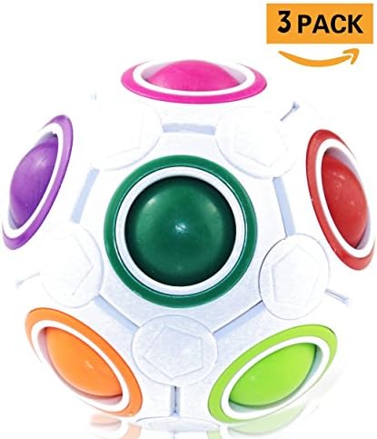 Spherical Magic Fidget toy,IMDDS Speed Cube Rainbow Ball Puzzle Brain Teasers Educational Toys -Kid gift
