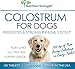 Nutrition Strength Pure Bovine Colostrum for Dogs Supplement, Rich in Antibodies to Protect Against Disease, Support for Immune Function, Digestive System, 120 Chewable Tablets