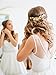 Yean Bride Wedding Hair Comb Leaf Hair Piece Bridal Hair Accessories for Women and Girls (Gold)
