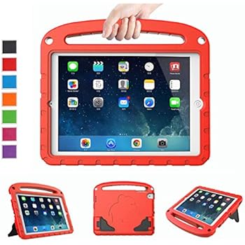 LTROP Kids Case for iPad Mini 1 2 3 4 5 - Light Weight Shock Proof Handle Friendly Convertible Stand Kids Case for iPad Mini, Mini 5 (2019), Mini 4, iPad Mini 3rd Generation, Mini 2 Tablet - Red