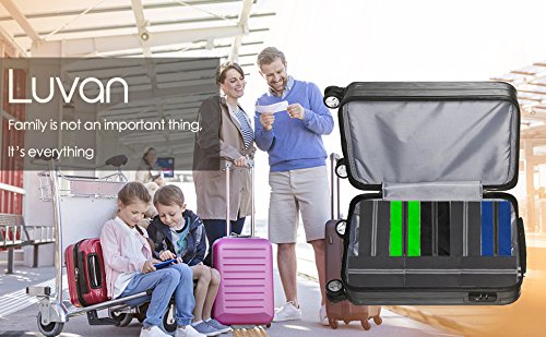 Luvan Portable and Waterproof Nylon Travel Shoe Bag with Zipper Closure for Men and Women,Multicolor,Pack of 4