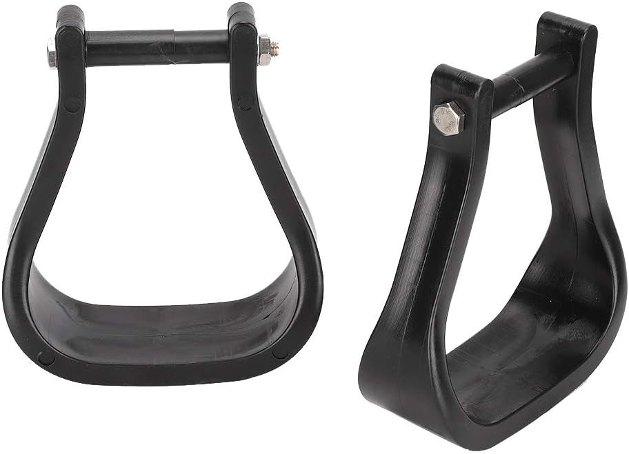 Horse Riding Stirrups, 1 Pair Durable Plastic Wear‑Resistant Western