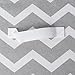 DII Non Woven Polyester Storage Bin, Chevron, Gray, Large Set of 2