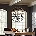 BAYCHEER Metal Round Cage Pendant Lights Industrial Vintage Retro Black Iron Global Pendant Lamp Fixture Hanging Lighting Chandelier with 4 E12 Blub Bases for Restaurant,Bar,Living Room,UL Listed