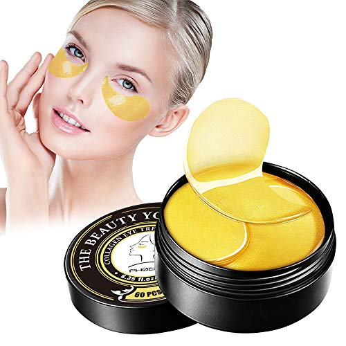 PHOEBE 24K Gold Under Eye Treatment Masks,Under Eye Patches Eye Gel