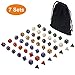 Dice Set D&D 7 Die Polyhedral Dice Sets with Drawstring Bag for Dungeons and Dragons RPG Role Playing Game and Math Teaching