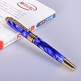 jinhao 250 Medium nib fountain pen new gift pen Writing office (blue and black)