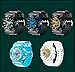 Boys Waterproof Watch with Alarm Chronograph Electronic Outdoor Sport Wrist Watch White+Gold