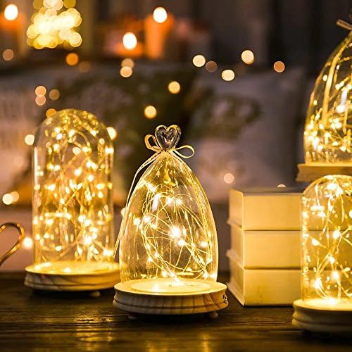 LED String Lights, APICI 5M 50 LED Wire Light Chain Starry Fairy Light Bend Wire Mesh Christmas Wire Decoration Battery Operated for Party, Wedding, Room, Celebration, Festival (Warm White)