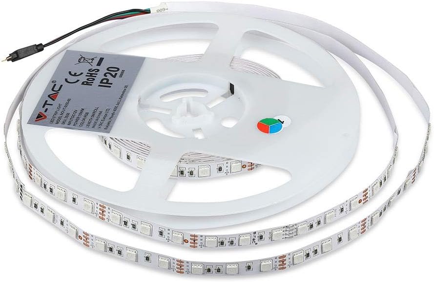 VT-5050 60 LED Strip Light COLORCODE:RGB Set IP20, White, BOX