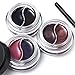 Ucanbe Long Wear Gel Eyeliner, Duo Waterproof Cream Eye Liner Kit,Rose Matte & Violet Shimmer, 0.14 Oz.