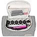 Simboom Essential Oil Travel Bag for 14 Bottles Holder, Essential Oils Storage Organizer Bag, Cosmetic Pouch - Gray