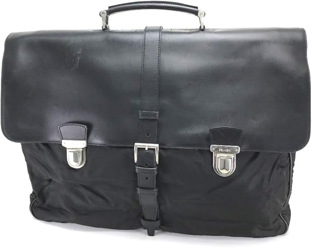Amazon Co Jp プラダ Prada V122 旅行バッグ 書類カバン テスート ビジネスバッグ ハンドバッグ ナイロン レザー メンズ 中古 シューズ バッグ