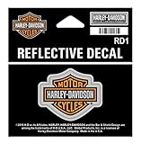Harley-Davidson Reflective Bar & Shield Decal, XS Size - 1.75 x 1.3125 inch RD1