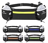 Wacces Exercise Waist Hydration Running Belt - Fits iPhone 6 Plus - with 2 BPA Free Water Bottles