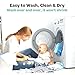 Cradle Sheets Fitted 18 x 36 – Compatible with Arms Reach Co Sleeper Clear Vue, Cambria, Mini Ezee Bassinets – Fits Without Bunching Mattress – Snuggly Soft Jersey Cotton – Heather Grey – 2 Pack