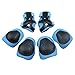 Kids Sports Knees Elbows Wrists Head Support Protection Helmet Set for Unisex Toddler Children Extreme Sports Youth Roller Bicycle BMX Bike Skateboard Protector Guards Pads -7 Pcs(Blue)