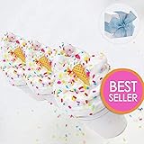 Satisfaction1 Fluffy Slime Ice Cream Birthday Cake Butter with Chocolate Charm ,Scented Butter Slime , Super Soft Toy for Boys and Girls(7oz)