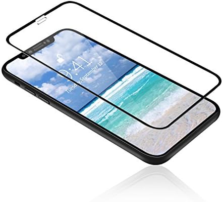 iPhone X Screen Protector, PACIFIC iPhone X Tempered Glass[ Full Coverage ] [0.33mm 3D] [Bubble-Free] [9H Hardness] [Easy Installation] Screen Protector for Apple iPhone X (HD)