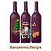 Christmas Wine Bottle Gift Covers- Blind Wine Tasting Covers- Stretchy Wine Gift Bags Alternative- Reusable Wine Bottle Bags for Gifts- 5 Colorful Assortments for Any Occasion- Includes 5 Gift Tags