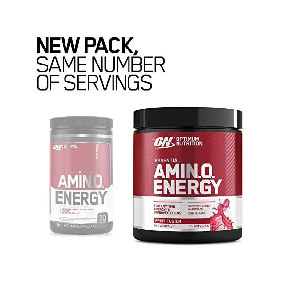 Optimum-Nutrition-Amino-Energy-Pre-Workout-Powder-Energy-Drink-with-Beta-Alanine-Vitamin-C-Caffeine-and-Amino-Acids-Fruit-Fusion-30-Servings-270-g-Packaging-May-Vary Optimum Nutrition Amino Energy Pre Workout Powder, Energy Drink with Beta Alanine, Vitamin C, Caffeine and Amino Acids…