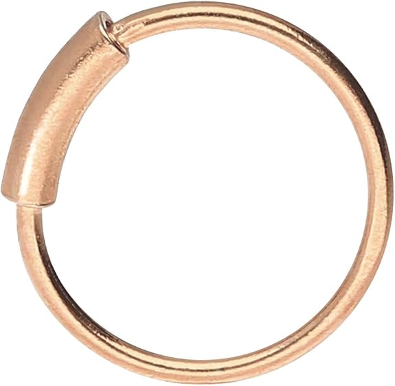 PIERCINGLINE 925 Sterling Silver Nose Piercing Bar Piercing Nose Ring