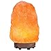 Wuudi Natural Hand Carved Crystal Himalayan Rock Salt Lamp with Amber light, Dimmer Control