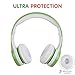 YUSONIC Toddler Headphones Wireless, Bluetooth Kid Headphones for Boys Girls,5 Button Easy use with Sharing Port, Built in Mic for Laptop Phones Computer (bs690 Green)