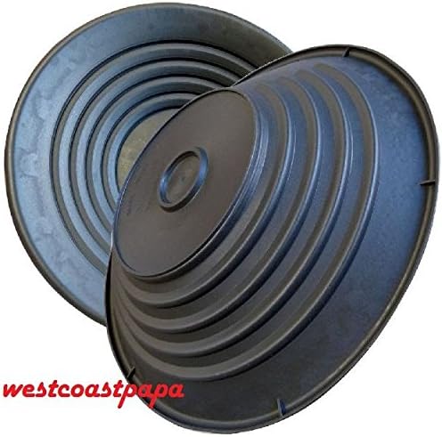 2 Pack - 15" Large Wide Riffles Gold Pans