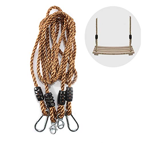 LittleBoyny Schaukelseil, perfekte Gartenschaukel für Kinder im Freien, Gartenschaukel für Kinder, 2,5 m, 1 Paar Seile – Bild 7