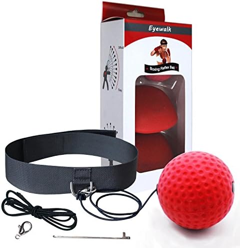 Boxing Reflex Ball Training Hand Eye Coordination with Headband, Portable Boxing Punch Ball to Improve Reaction and Speed for Training and Fitness