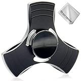 First2savvv Aluminum Alloy Fingertip gyro Hand Spinner Stress Reducer Bearing Fidget Toy( 1 to 3 minutes spin) + Cleaning cloth TL-SYC-01