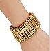 Idealway Bohemian Antalya Gypsy Coachella Turkish Sinaya Statement Bracelets (gold)
