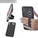 TFY 3 in 1 Design, Case Cover + Stand + Hand Strap Holder for iPhone X, Black