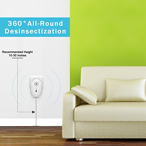 Ultrasonic Pest Repeller, Caffox [2018 Upgrade Version] Electronic Pest Control Repeller Plug In - Best Pest Warrior Pest Reject for Mice, Cockroaches, Spiders, Bug, Mosquitoes, Ants and other Rodents - Thumbnail 5
