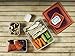 Reusable Lunch Containers - Set of 4 Microwave Safe, Meal Prep Stackable Nesting Containers, Pack Food, Snacks & Sauces in Leak Proof Compartments w/Lids, Easy to Clean, Fits in Bags & Bento Boxes