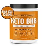 Exogenous Ketones - Orange Mango - Omega Keto BHB High Dose Base goBHB Salt Powder | Ketones for Ketogenic Diet | Electrolytes | Perfect for Supporting Energy, Mental Focus, Ketosis (16 Servings)