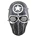 Outgeek Airsoft Mask Full Face Protective Mesh Mask Skull Mask for Costume(Defender)