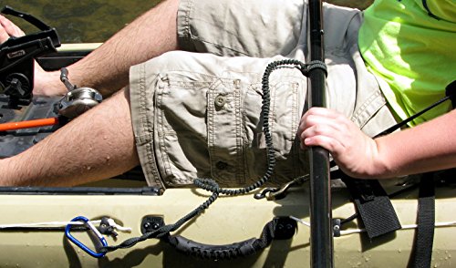 Paddle Leash and Rod Leash Set with 2 Leashes and 1 Carabiner. Built to last, Made in the USA - Thumbnail 4