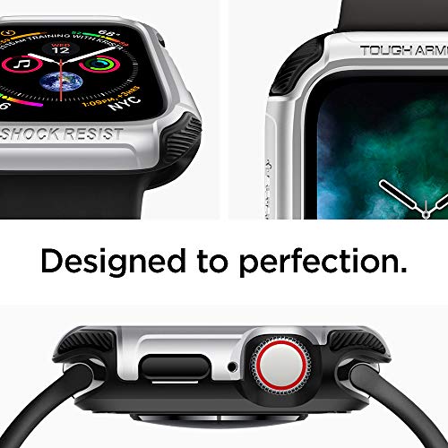 Spigen Tough Armor Compatible con Apple Watch Funda para 44 mm Serie 5 / Serie 4 -Plateado - Imagen 3