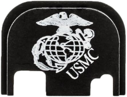 Lone Wolf Glock Black Slide Cover Plate - USMC (FITS ALL MODELS)