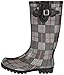 Nomad Footwear Women's Puddles Rain Boot, Black/Red Plaid, 7 M US