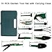 Akarden Gardening Tools Set, 10 Pieces Garden Tools Kit, Including Digging Weeder, Rake, Shovel, Sprayer, Multifunctional Gardening Gifts for Gardeners(Green)thumb 1