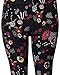 VIV Collection Plus Size Printed Brushed Leggings (Flower Dusk)