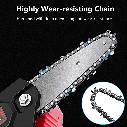LUSTAR Mini-Kettensäge, kabellos, elektrische Kettensäge, 36 V, tragbare Kettensäge für Bäume, kabellose Astsäge… – Bild 4
