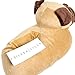 Funziez! Animal Slippers - Plush Pug Dog Slippers (Light Brown, X-Large)