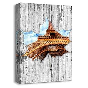 Antique Building Pop up Painting Artwork for Home Framed