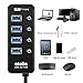 atolla USB Hub 4-Port SuperSpeed USB 3.0 Hub Powered USB Splitter with 1 USB Charging Port On Off Switch with AC Power Adapter