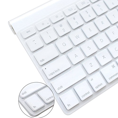 ProElife Ultra Thin Silicone Keyboard Protector Cover Skin for Apple Wireless Keyboard with Bluetooth MC184LL/B (Model: A1314, U.S Layout) (Not Fits iMac Magic Keyboard), Clear